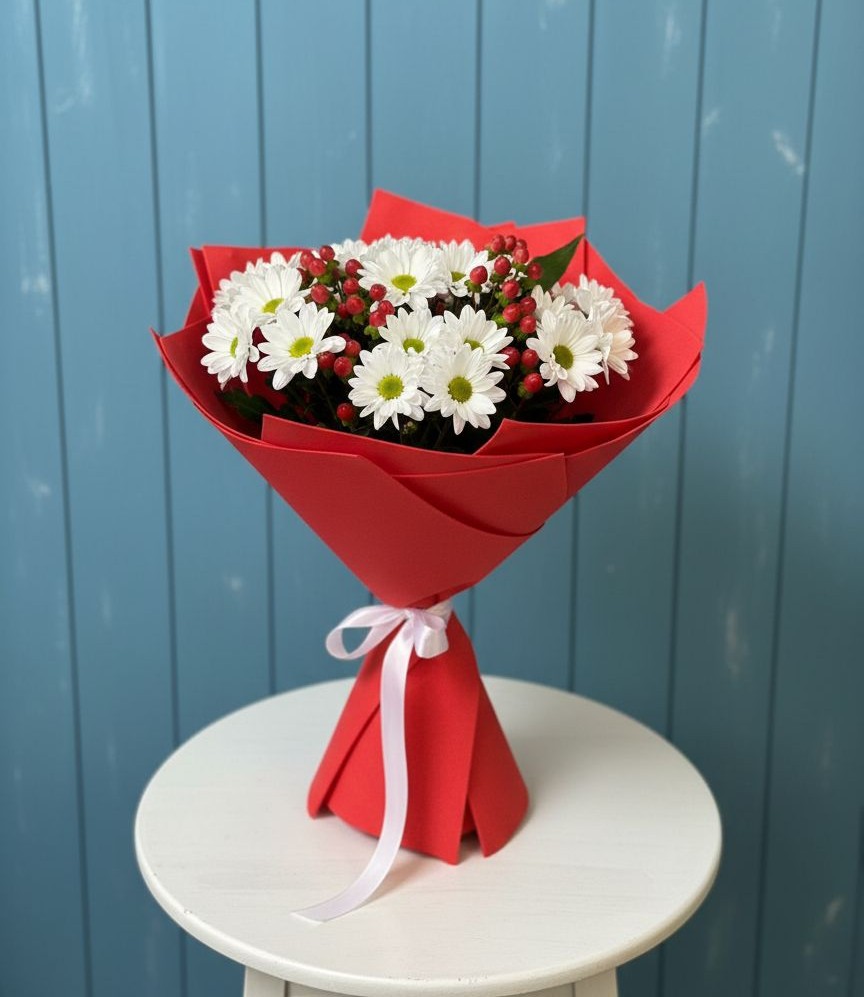 Букет цветов из: Хризантемы в Белогорье