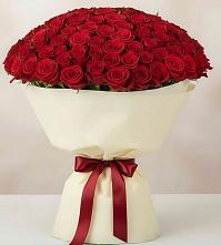 Букет 101 Красная роза Милано в Белогорье