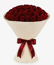 Букет 101 Бордовая роза Блэк Бакарра в Белогорье
