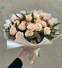 Букет Кремовые розы Латте в Белогорье