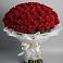 Букет 101 Красная роза Блэк Мэджик в Белогорье