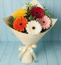 Букет цветов из:  Герберы в Белогорье