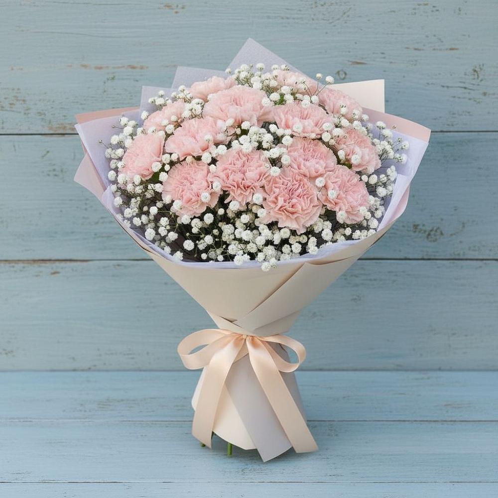 Букет цветов из: Гвоздики в Белогорье