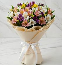 Букет цветов из:  Альстромерии #REPLACE_PRED# Белогорье