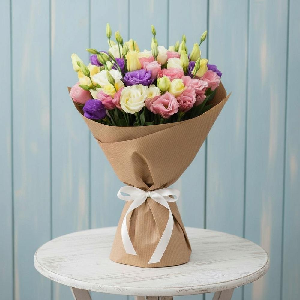 Букет цветов из: Лизиантусы в Белогорье