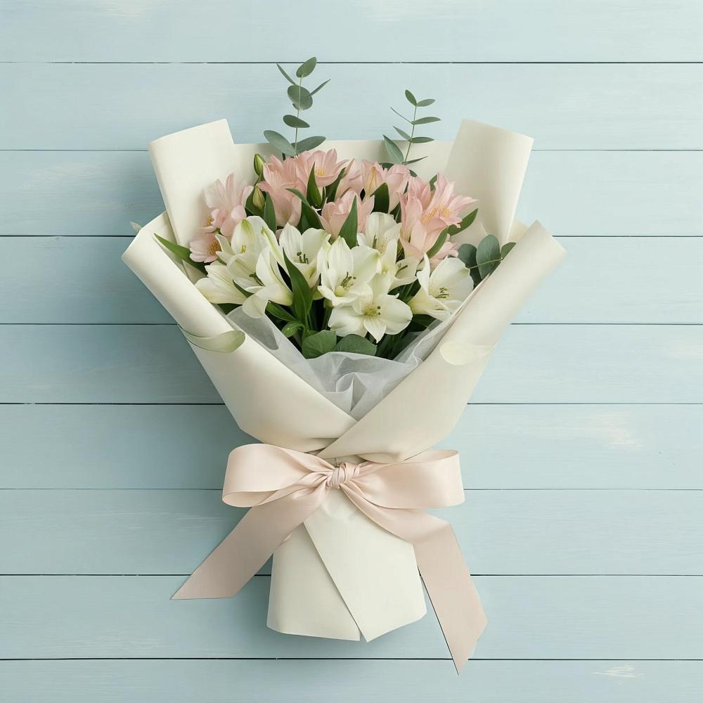 Букет цветов из: Альстромерии в Белогорье