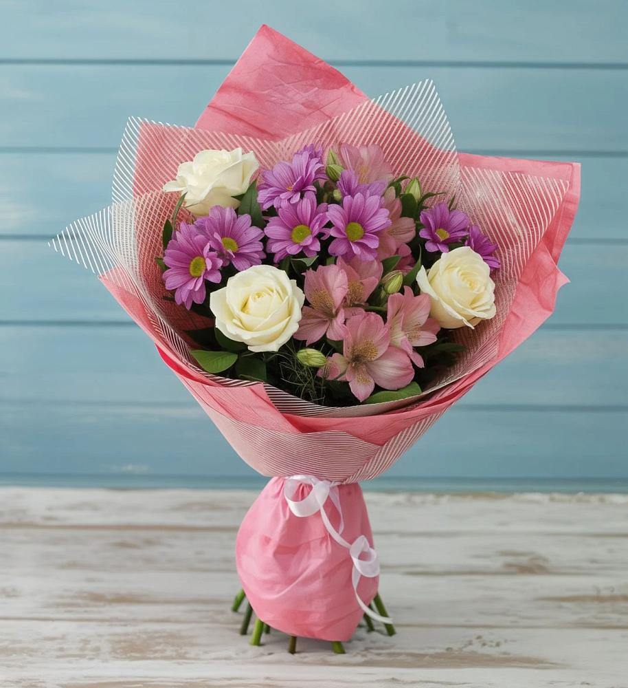 Букет цветов из: Герберы в Белогорье