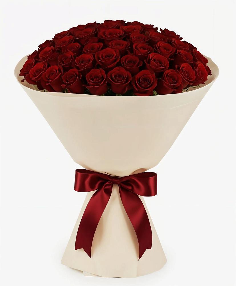 Букет 101 Бордовая роза Блэк Бакарра в Белогорье