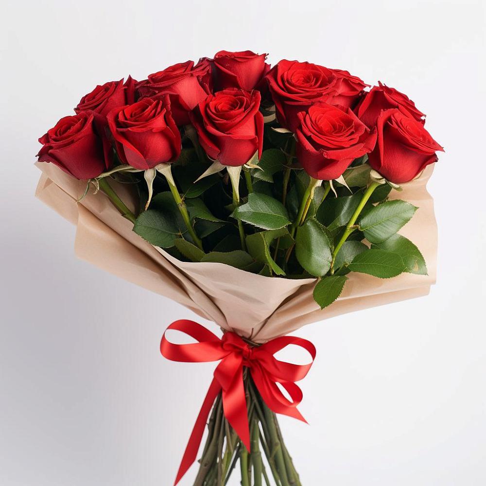 Букет 11 Красных роз Эдлесс Лав в Белогорье